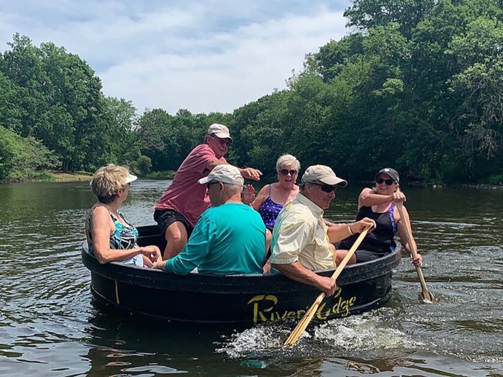 Friends Tanking On The Apple River